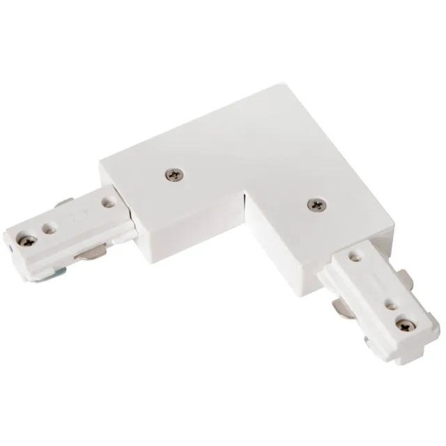 Lucide TRACK L-koppelstuk - 1-fase Railsysteem / Railverlichting - Rechts - Wit (Uitbreiding)