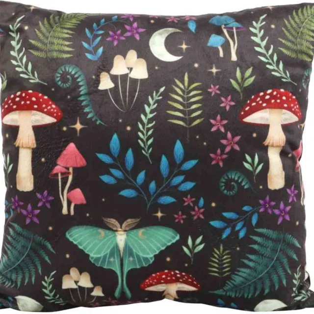 Something Different 35cm Square Dark Forest Print Kussen - Multicolours