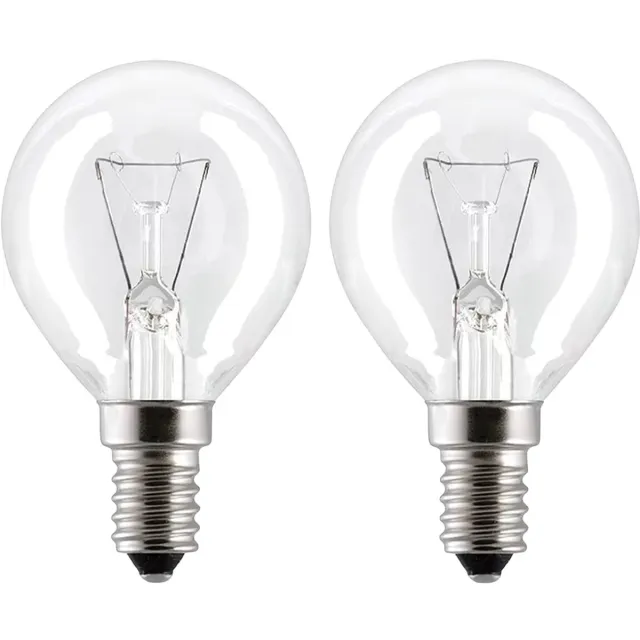 Vito Calor - Ovenlamp E14 - 40W 600lm 2800K - Warm Wit Licht - G45 - 300°C Hittebestendig - 2 stuks