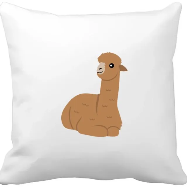 Akyol lama Kussen hoes - Alpaca - dieren liefhebbers - dierentuin - kameelachtigen - zoogdieren - 40 bij 40 cm Multicolor