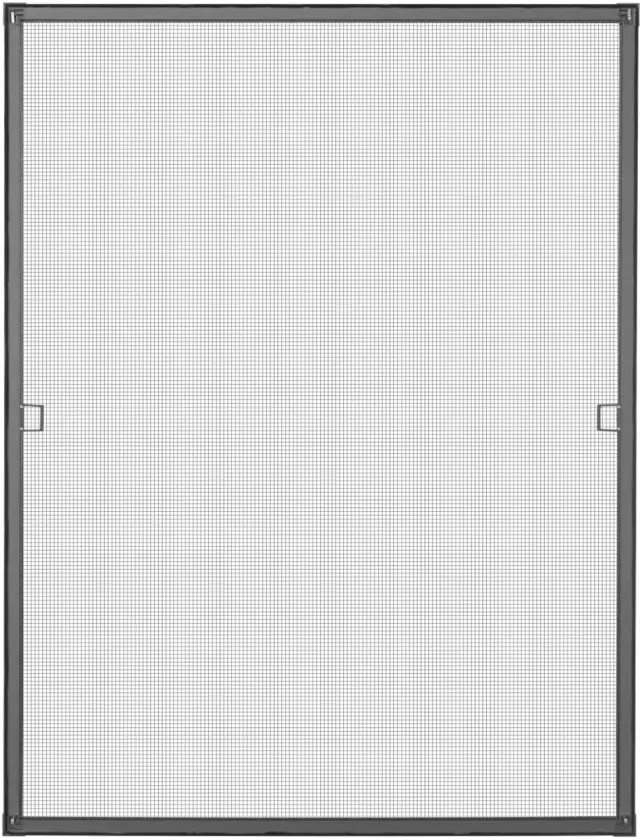 Schellenberg 70042 Premium insectenhor voor ramen, vliegenhor met aluminium frame, 140 x 150 cm, wit antraciet