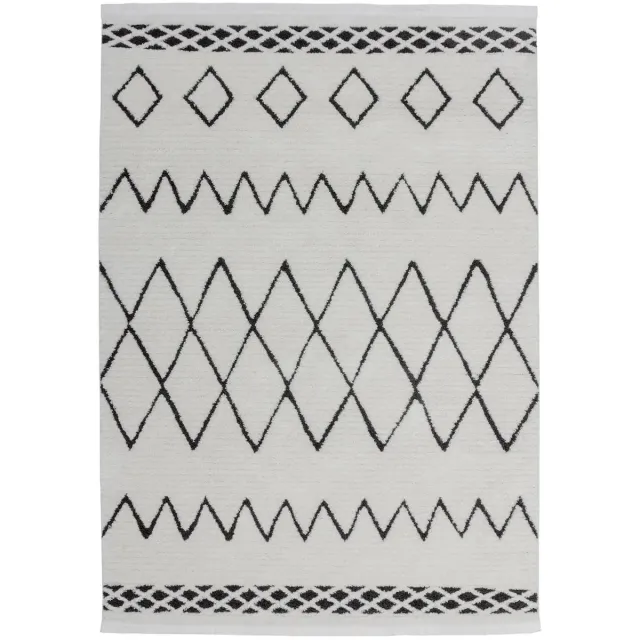 Dutch XXL Berber Vloerkleed | Tapijt | Agadir | Etnisch | Zwart | 160x230 cm