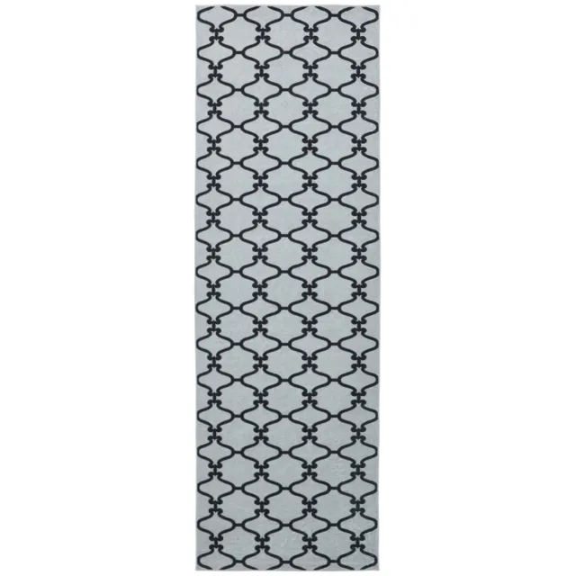vidaXL Tapijt - Runner - ORIZ - 1150 - gsm - Zwart - gaaspatroon Zwart gaaspatroon