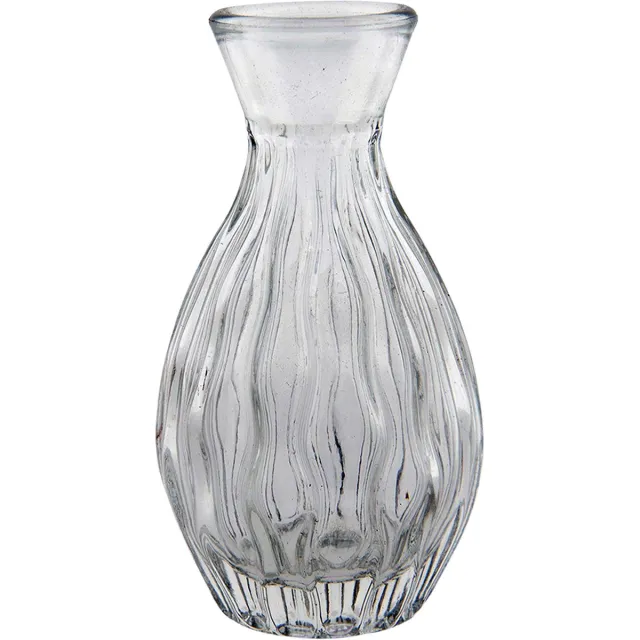 Clayre & Eef Vaas Ø 6x11 cm Glas Transparant