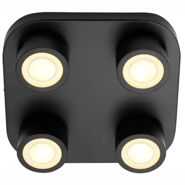 Nordlux Doos 3x Nordlux Clyde LED Plafondlamp | 14W 2700K 950lm 827 | Dimbaar | Zwart