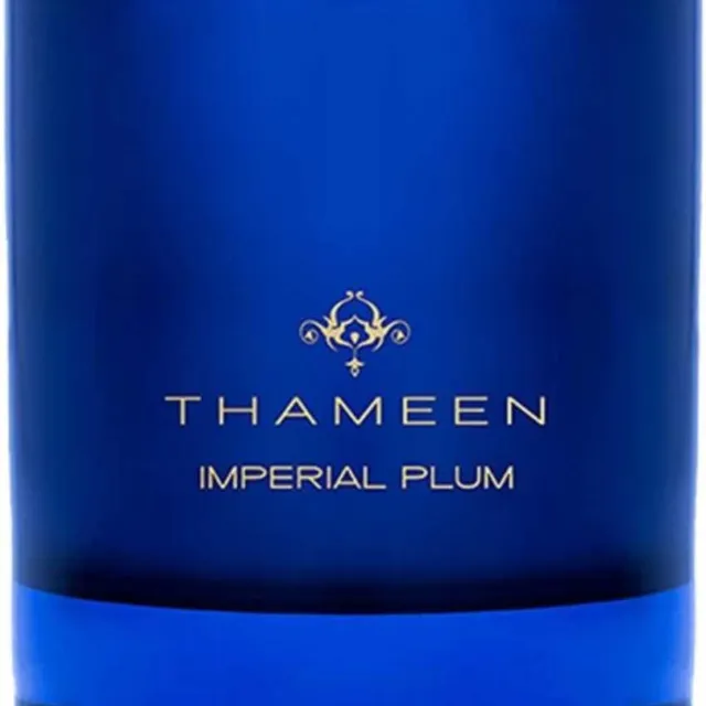 Thameen Imperial Plum geurkaars voor thuis - 250 g blauw