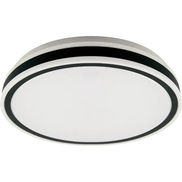 STRÜHM Led plafondlamp - Keuken/Badkamerlamp/buitenlamp - Rond - 48w - 4100K Daglicht wit - 5390 Lumen - IP44 - Zwart - 480mm