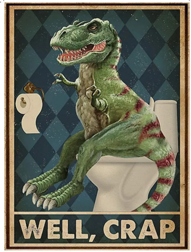Bovista Well, Crap - Have A Nice Poop - Are You Pooping Cat - Are You Pooping - Your Butt Napkins My Lord - Grappige Poster - 40x60cm Verschillend