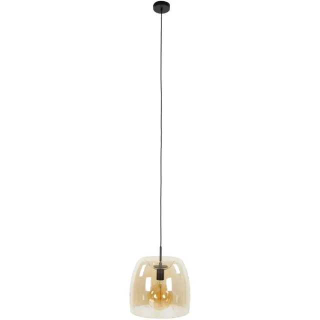 Nest of Nora Hanglamp Nero - Glas bol Ø35 cm E27 - Amber Oranje