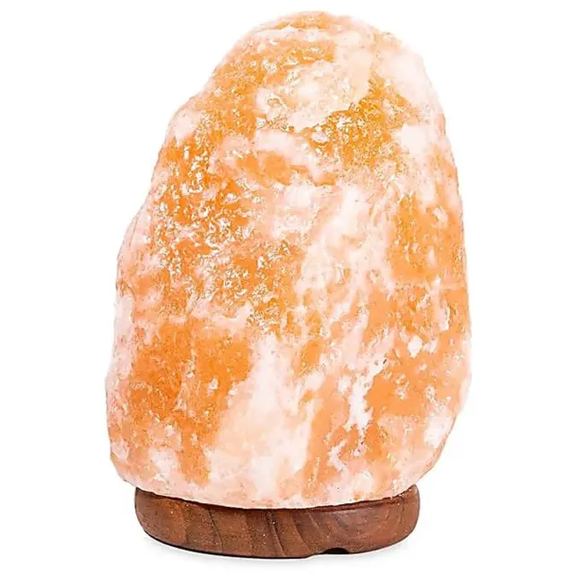 Phoenix Import Mani Bhadra Zoutlamp met snoer en lamp – ± 16 cm – 20 cm – 2000 á 3000 gram Roze