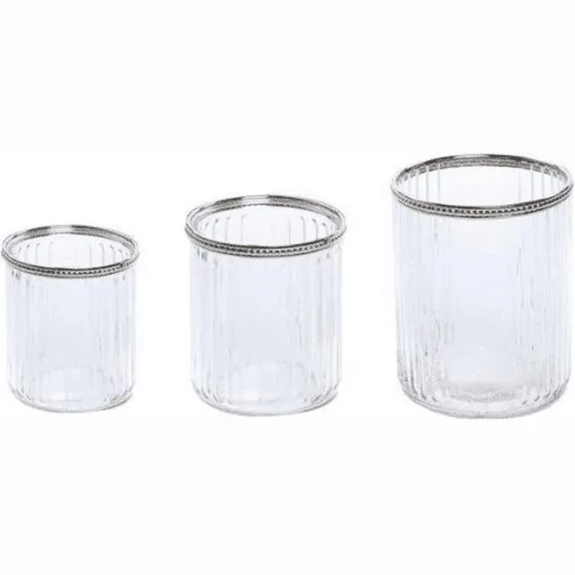 Home Society Set van drie windlichten - Home Society transparant