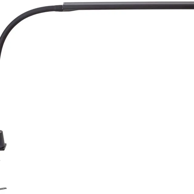 Maul MAULpirro Bureaulamp - LED - Zwart - Dimbaar - Tafellamp met Klem - Kantelbaar zwart|zilver