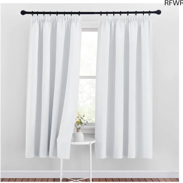 RFWR Verduisterende Gordijnen 140x175cm - Thermische Isolatie voor Woonkamer en Slaapkamer - 2 Stuks zie foto
