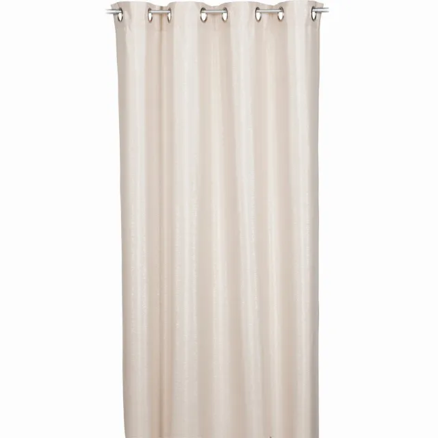 2LIF Sparkle gordijn beige 140x260cm (8 rings)