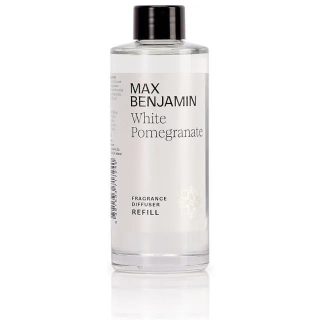 Max Benjamin geurstokjes Refill - White Pomegranate - 150 ml wit