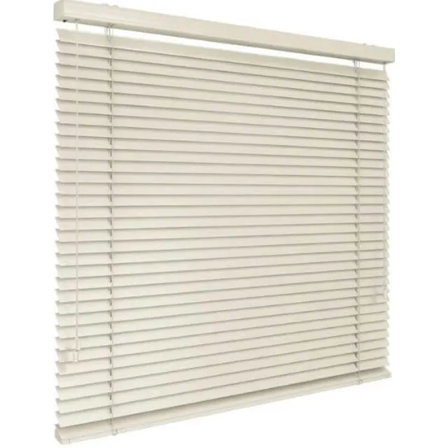 time4blinds Jaloezieën voor Binnen - Aluminium Jaloezieën - 1100x1400mm, Bediening Rechts - met Lamellen van 50mm - Montage aan Wand of Plafond, met Boren - voor Thuis & Kantoor - Crème
