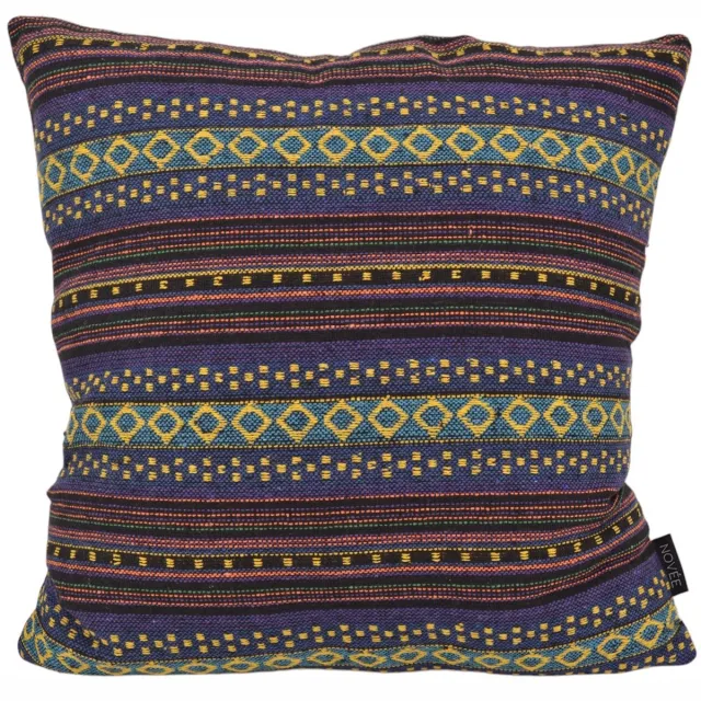 NOVÉE Mexican Rosa Kussenhoes | 45 x 45 cm | Katoen/Polyester paars/groen