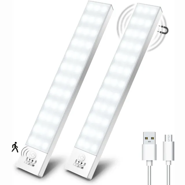 Ibenzoa Oplaadbare LED Kastverlichting met Bewegingssensor voor Diverse Ruimtes wit