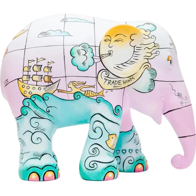 Elephant Parade Trade Winds 10 cm Elephant parade Handgemaakt Olifantenstandbeeld Multi