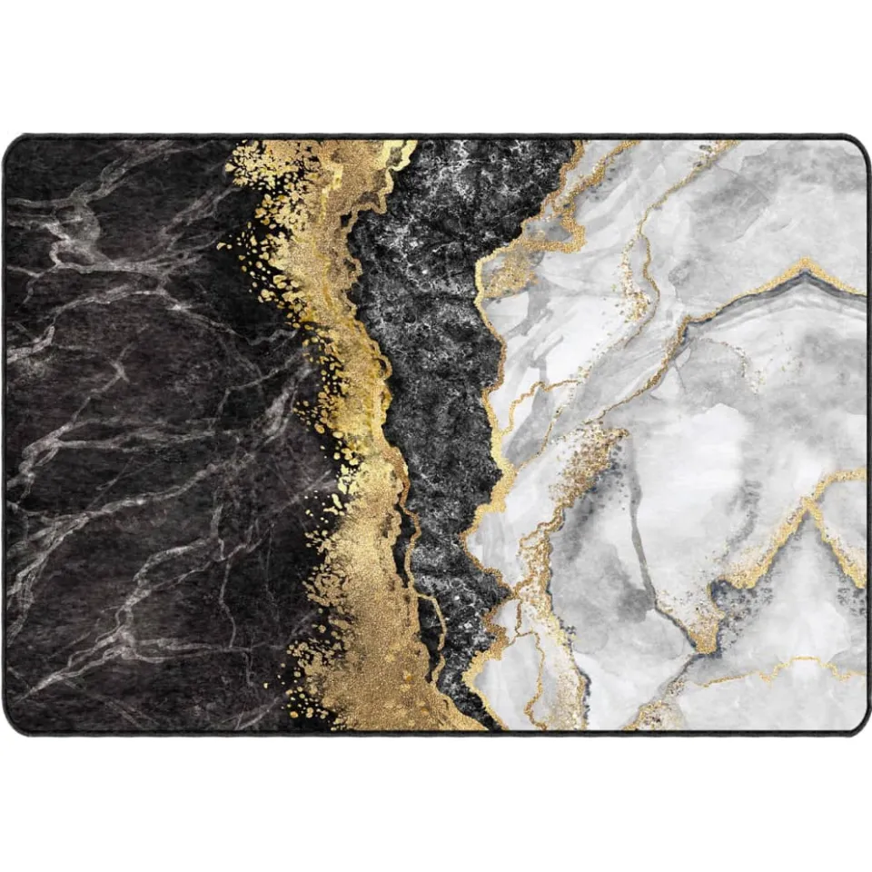 vidaXL Vloerkleed wasbaar 120x180 cm meerkleurig