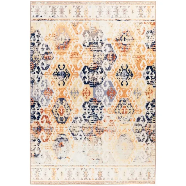 Dutch XXL Vintage Vloerkleed | Tapijt | Saphira | Geometrisch | Beige