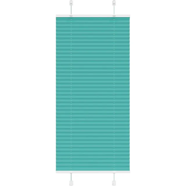 vidaXL Plisségordijn - 55x100 - cm - stofbreedte - 54,4 - cm - polyester petroleumgroen