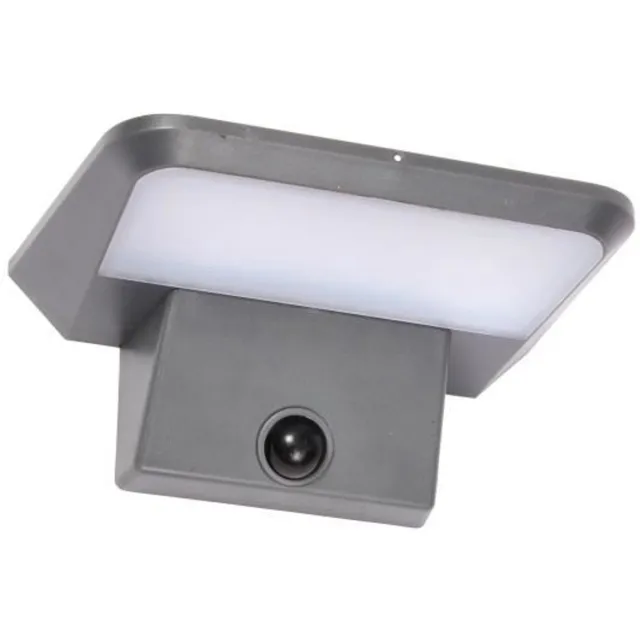 smart garden Solar schijnwerper - SMART GARDEN - Sentry - 800 Lumen - PIR - 7,5 x 15,5 cm - Bewegingsdetector Grijs