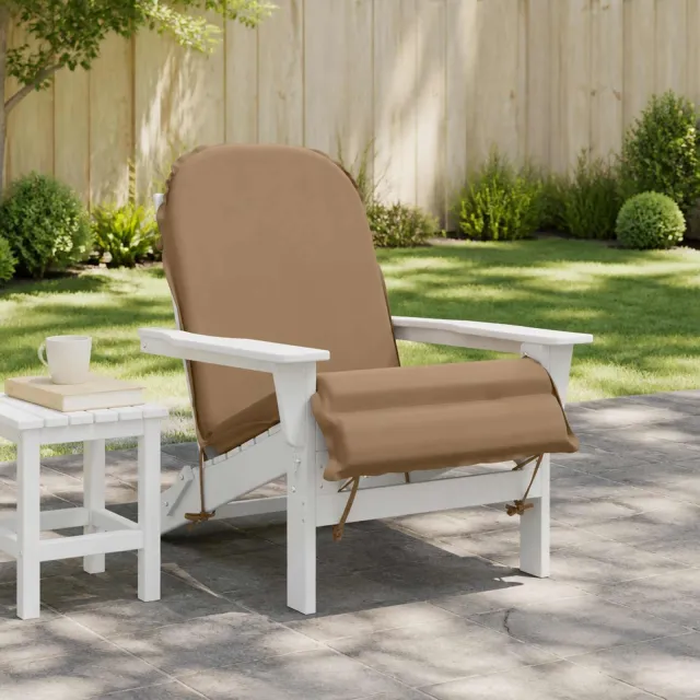 vidaXL Adirondack stoelkussen GEMERT 100% Polyester Taupe