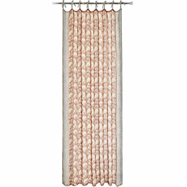 Loberon Gordijn Lemisto roestrood/beige