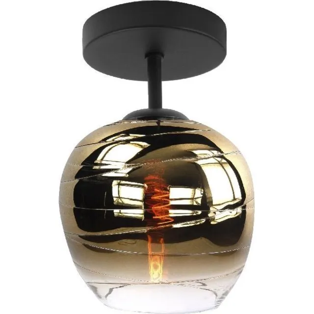 LT-Luce Plafondlamp Fantasy Apple Gold 21cm Zwart & Goud