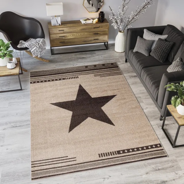 Tapiso Maroko Vloerkleed Woonkamer Rug Tapijt Maat- 140x190 Antraciet 4