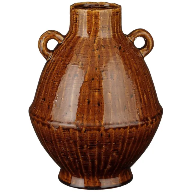 Mica Decorations Elena Vaas - H34 x Ø26 cm - Keramiek - Bruin