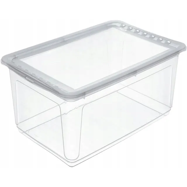 Keeeper Transparante opbergbox met deksel 43 L 59x39x27 cm KEEEPER BEA Transparent