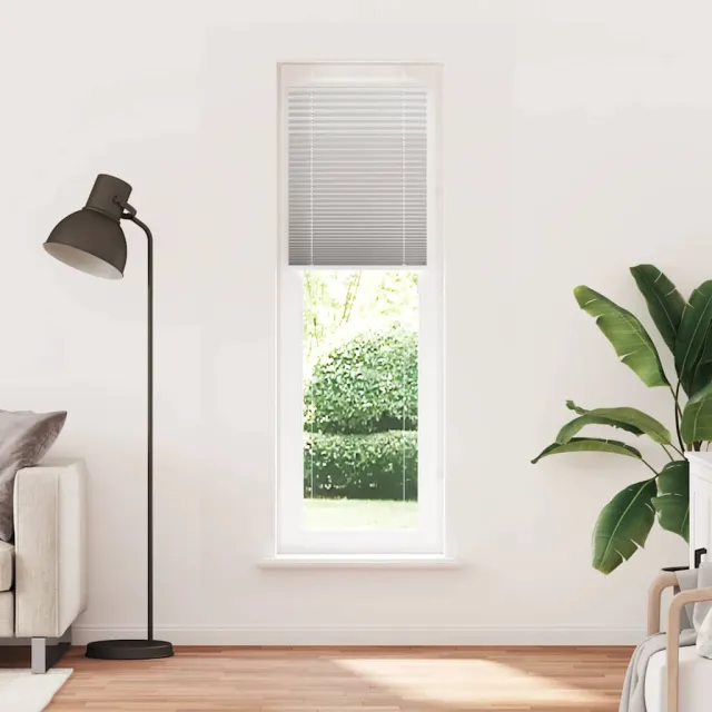 vidaXL Plisségordijn 60x200 cm stofbreedte 59,4 cm polyester Grijs