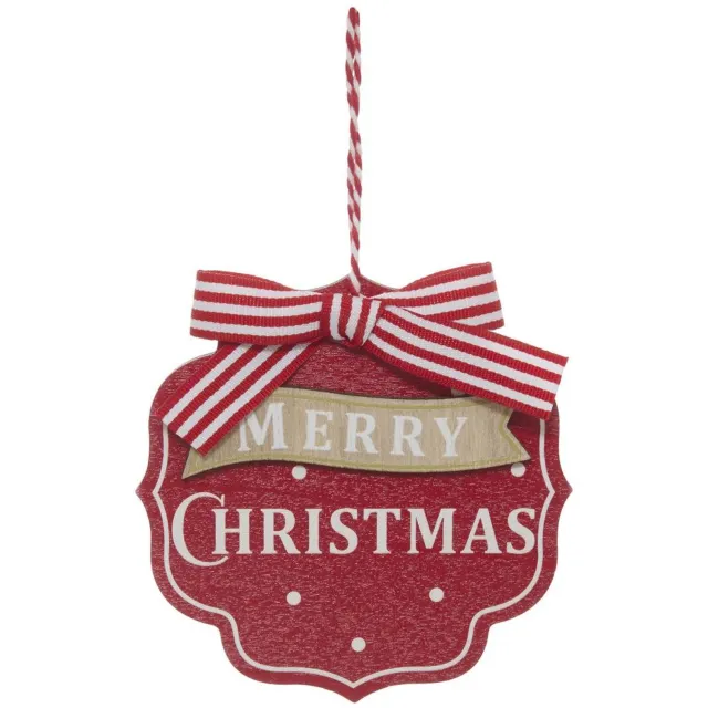 Atmosphera Créateur d'intérieur® Kerstboomversiering op een houten kersthuisje-standaard Modèle F