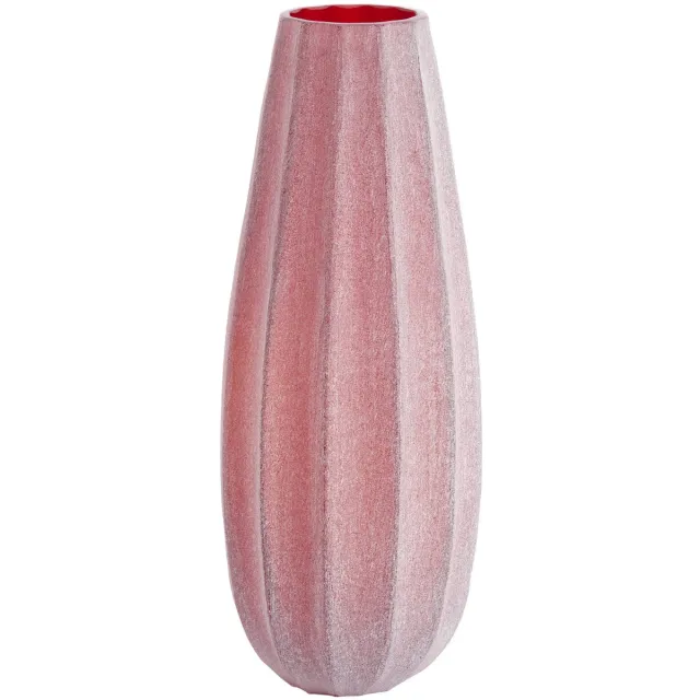 Light & Living Vaas BRADLEY - Ø17.5x44.5 cm - Rood