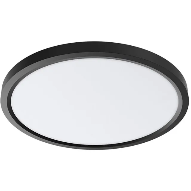 BES LED LED Plafondlamp - Brinton Jin - 36W 3960lm - 840 Natuurlijk Wit 4000K - Ø400 mm - Opbouw - Rond - Zwart