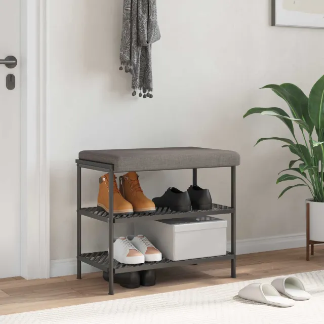 vidaXL Bankkussen Stof Taupe Diepte 35 cm