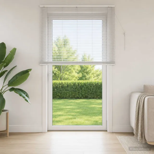 vidaXL Venetiaanse jaloezie Wit 145 x 250 cm 35 mm