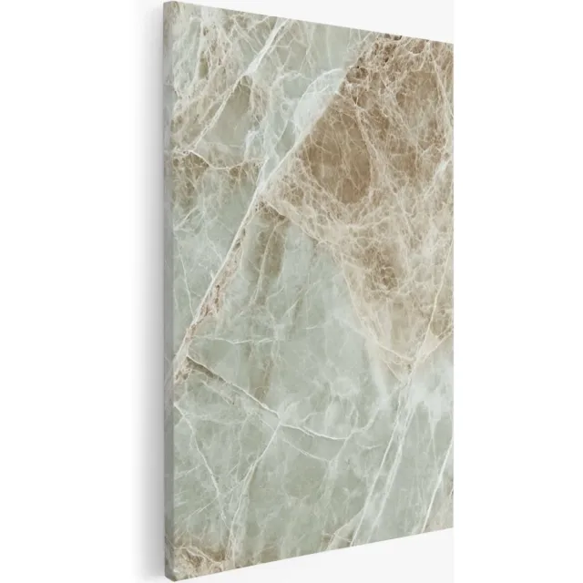 Saammp Canvas Schilderij - marmer - minimalistische kunst - Abstracte - 30x40 - Foto op canvas - Wanddecoratie - Muurdecoratie Woonkamer - Kantoor Decoratie Multicolor