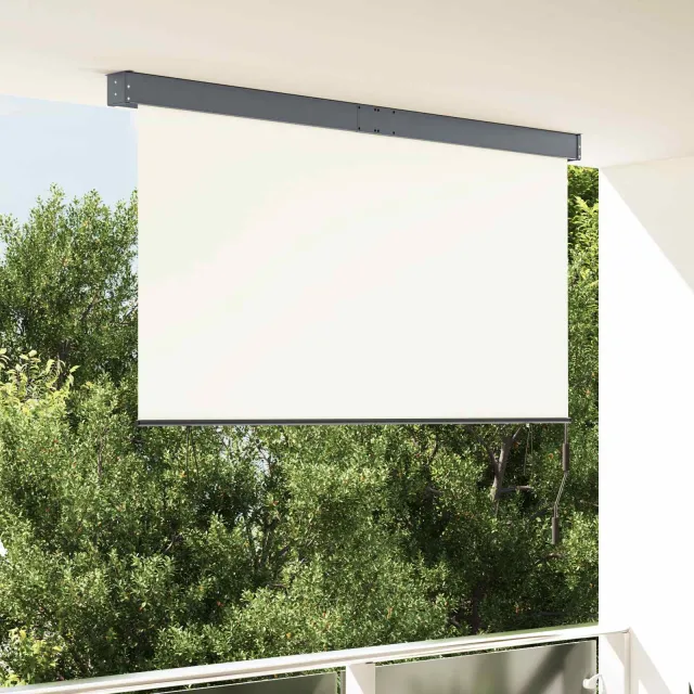 vidaXL Rolgordijn Crèmekleurig 180 x 250 cm Stof en Aluminium