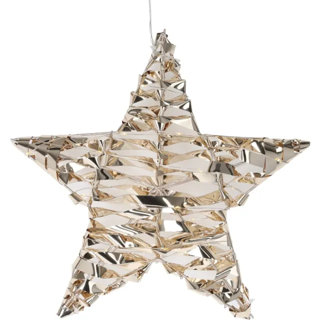 Home&Styling collections Hangende decoratieve verlichting in de vorm van een ster, 30 cm gouden
