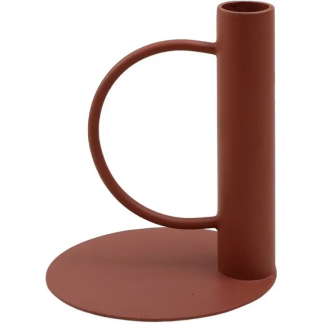 Branded by Kandelaar - Branded by - kandelaar Nela rosé pink - 12 cm hoog Roze