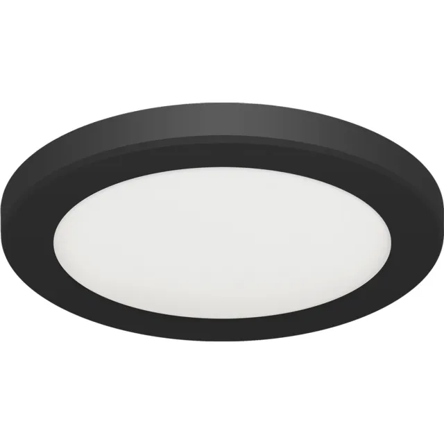 STRÜHM OLGA - LED Plafondlamp - 12W - 1490 Lumen - Aanpasbare Kleur CCT - 3000k 4000k 6500k - Opbouw/Inbouw - Rond - Mat Zwart - 167 mm