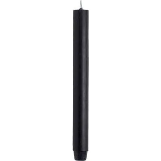 Rustik Lys Dinerkaarsen XL - Pak van 20 Stuks - Zwart - 2,6 x 30 cm