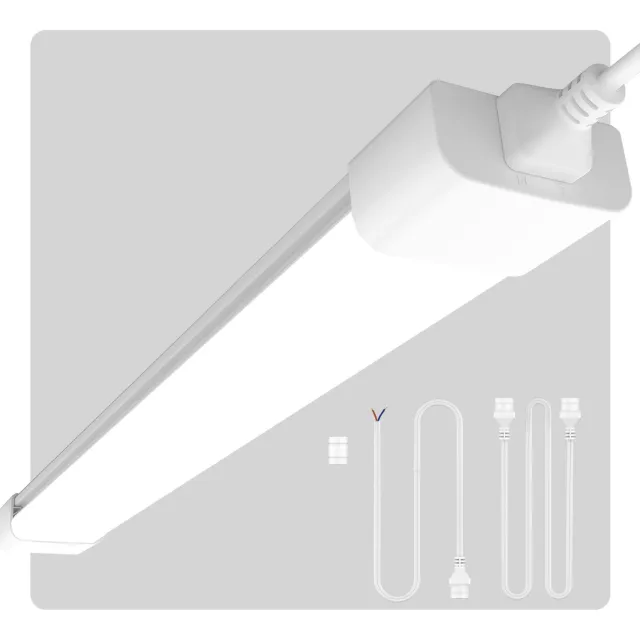 anten LED Vochtbestendige Lamp - LED TL Armaturen - 60 cm - 18W - 1980lm - 6000K - IP65 - Koppelbare Werkplaatsverlichting met Stekker - Wit Koel wit