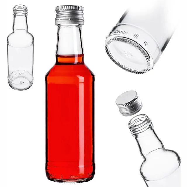 KADAX Glazen fles B200 Monopol 200ml 1 st met Transparant