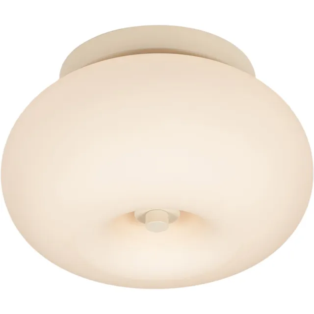 Lumidora Plafondlamp 75545 - Plafonniere - TULBAND - 2 Lichts - E27 - Beige - Glas - Badkamerlamp - ⌀ 28 cm