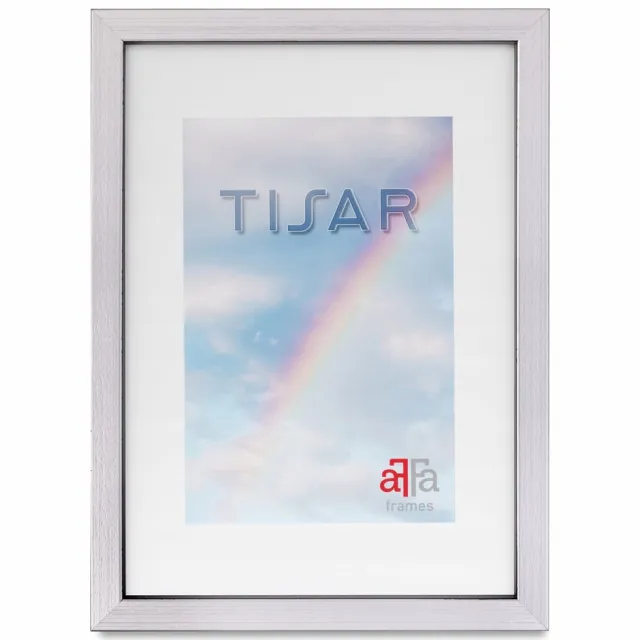 aFFa frames Houten fotolijst Tisar 9x13 cm Zilver - Stijlvolle Decoratie