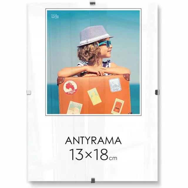 Nice Wall Antyrama 13x18 cm - Plexi & HDF, Klaar om op te hangen Silver
